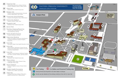 Eastern Oregon University Campus Map