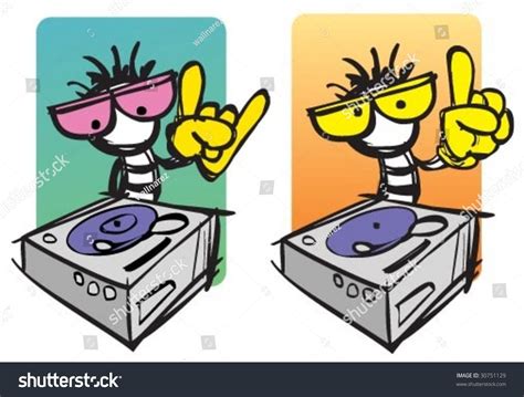 Funny Dj Stock Vector Illustration 30751129 : Shutterstock