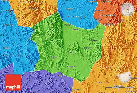 Political Map of Zhongshan