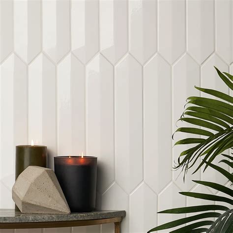 Kent Contour White 2 6 X 13 Polished Ceramic Tile Tilebar