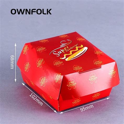 China Customized Personalised Burger Boxes Suppliers Factory