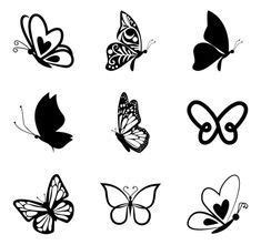 Butterfly With A Heart On Frontal Wing On Side View Free Icons Designed