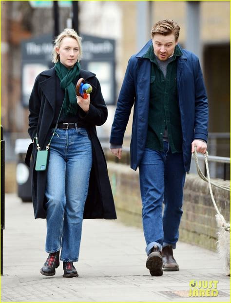 Saoirse Ronan Spotted With Longtime Boyfriend Jack Lowden While Walking