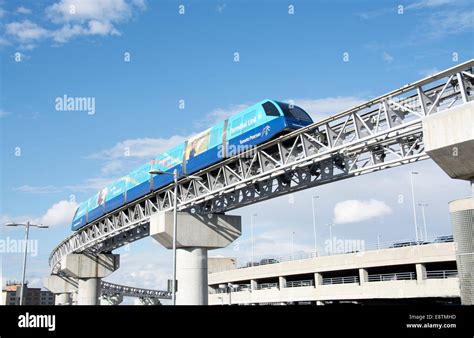 Futuristic monorail shuttle train at Toronto Pearson Airport, Canada Stock Photo - Alamy