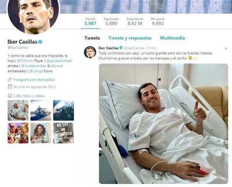 Iker Casillas Los Cardiólogos Evalúan Su Recuperación Tras Sufrir Un