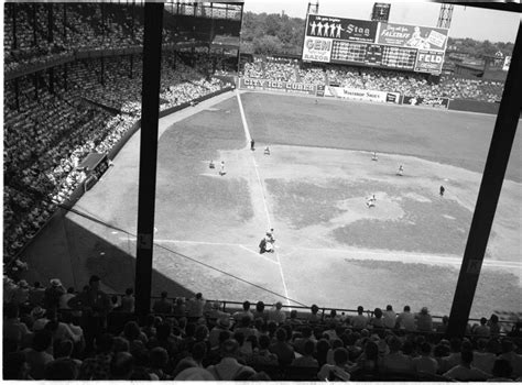 Sportsman Park St Louis Mo Ca 1950 The Wear And Tear Of Two Teams