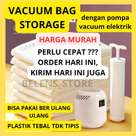 Jual Vacuum Bag Pakaian Plastik Vacum Bag Plastic Travel Vakum Baju