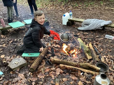 Forest School Campfire St Lawrences Rc Primary School