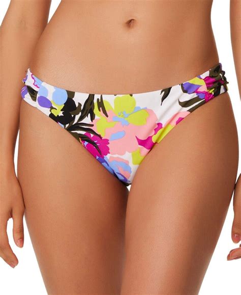 44 Bar III Womens Garden Tab Side Hipster Bikini Bottoms Medium EBay