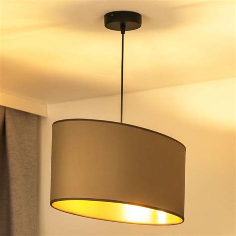 Duolla Suspension Filaire Oval Vegan Xe W V Beige Lumimania