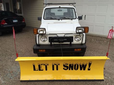 1988 Suzuki Samurai JX 4x4 Tin Top With Plow One Owner