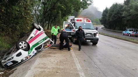 Vuelca Taxi En El Bulevar Xalapa Coatepec Sociedad