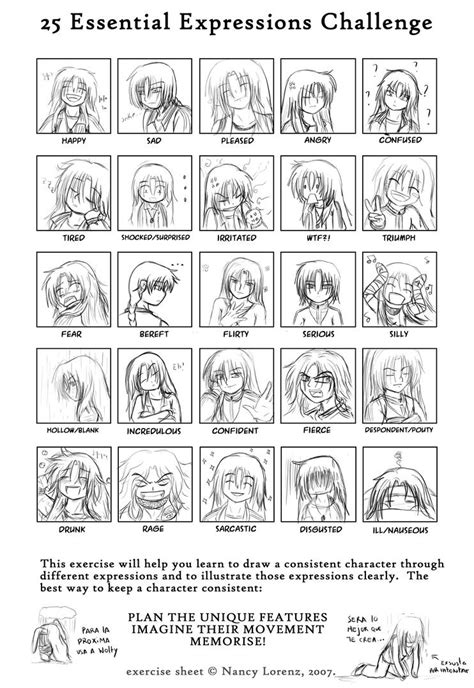 25 Essential Expressions By Naraku12 On Deviantart