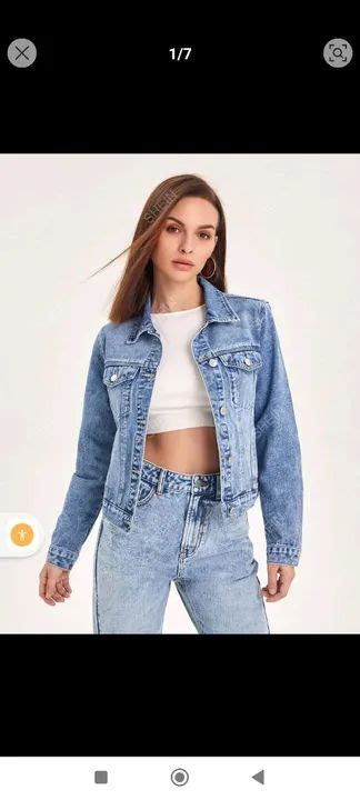 Bolso Botões Na Frente Simples Ocasional Jaqueta Jeans Roupas Pilar