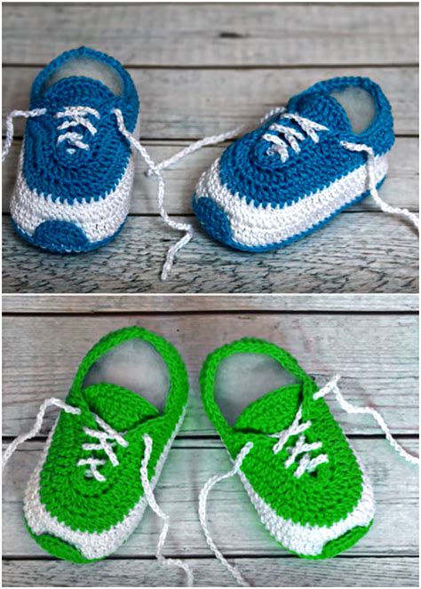 Crochet Stylish Sneakers For Baby We Love Crochet