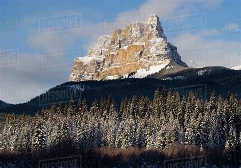 Castle Mountain, Banff National Park, Banff, Alberta - Stock Photo ...