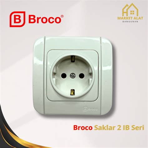 Jual Broco Stop Kontak IB Galleo G 15155 Colokan 1 Lubang Tanam Inbow