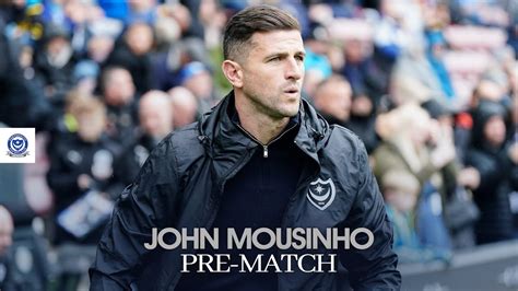 John Mousinho Pre Match Cambridge United Vs Pompey Youtube