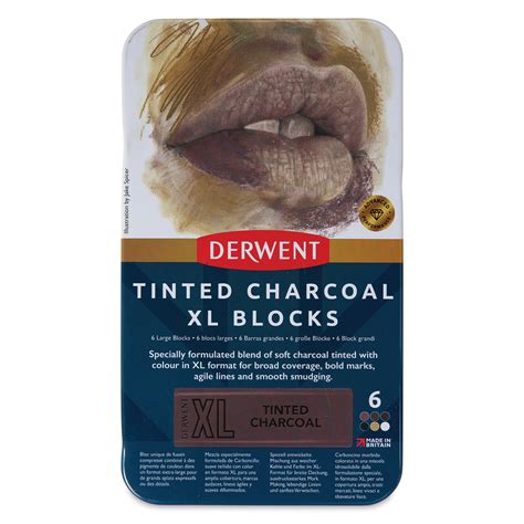 Derwent Tinted Charcoal Xl Blocks And Set Blick Art Materials