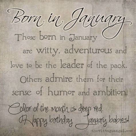 January Birthday Quotes