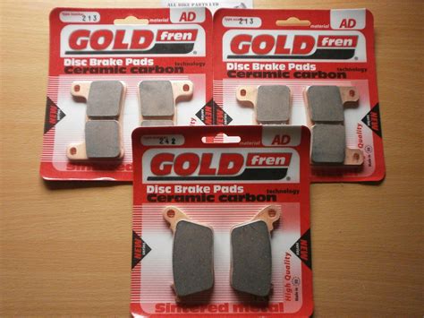 Kawasaki Zx10r 2011 Zx10 R Front And Rear Brake Pads 3x Sets