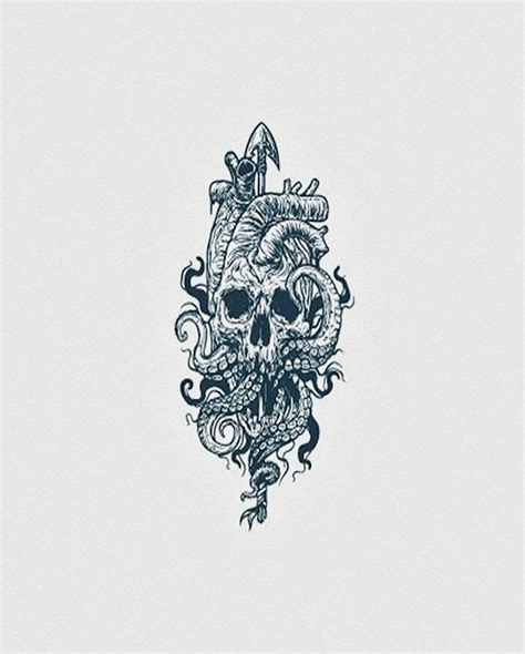 Evil Skull Temporary Tattoo – Simply Inked