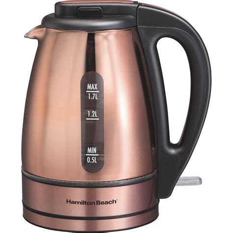 Best Buy Hamilton Beach 1 7L Electric Kettle Copper 40866