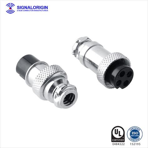 M16 4 Pin Male Female Waterproof Circular Electrical Connectors Supplier