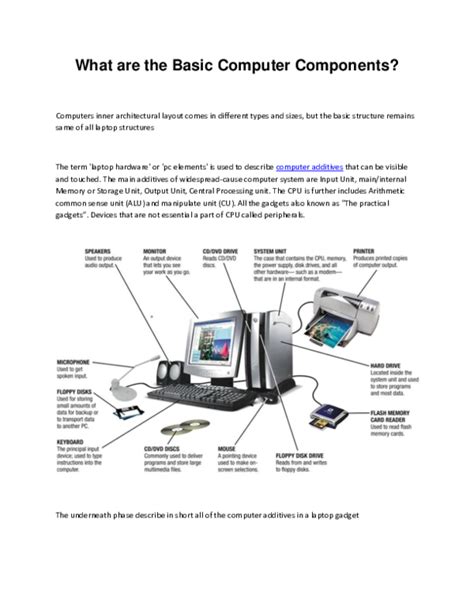 Pdf What Are The Basic Computer Components