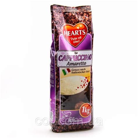 Кофе капучино амаретто растворимый Hearts Capuccino Amaretto, 1кг ...