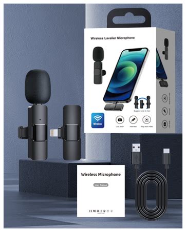 Amazon PQRQP 2 Pack Wireless Lavalier Microphones For IPhone IPad