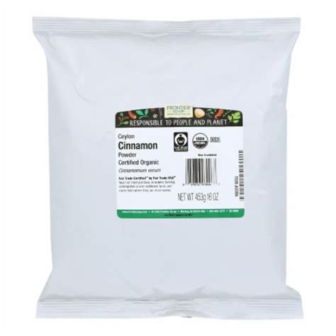 Frontier Herb Cinnamon Powder Ceylon Organic 16 Oz QFC