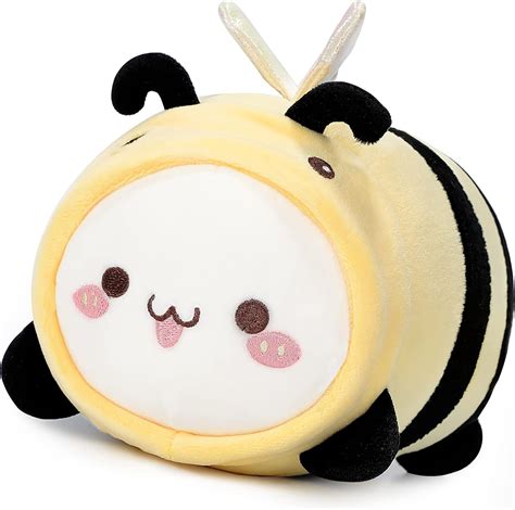 Aixini 8 Cute Cat Bee Plush Pillow Kawaii Kitten Honeybee