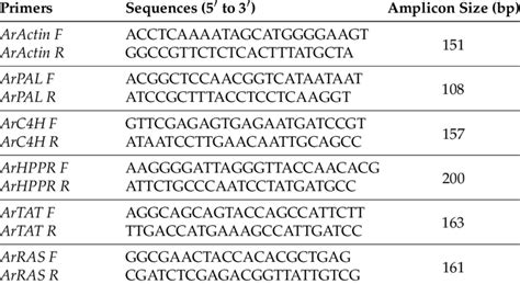 Primers Used To Qrt Pcr Analysis Download Table