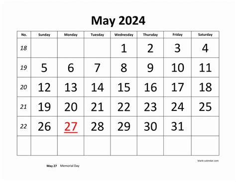 May 2024 Printable Calendars