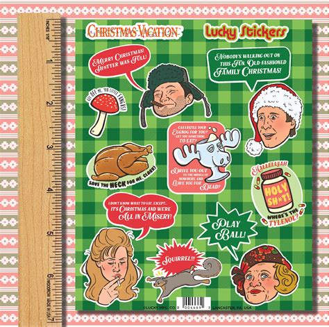 Christmas Vacation Sticker Sheet National Lampoon S Etsy