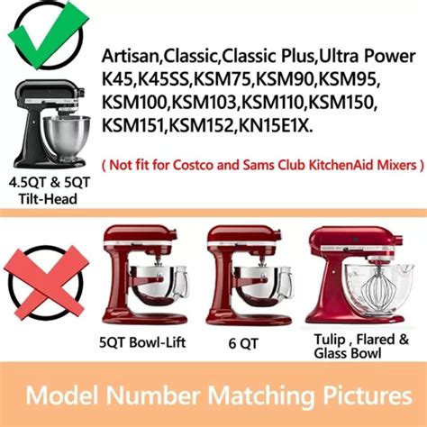 1 Set Mixer 45 5 Qt Tilt Head Stand Mixers For K45bk5thcbk5thbs I4z82423 4729 Picclick Au