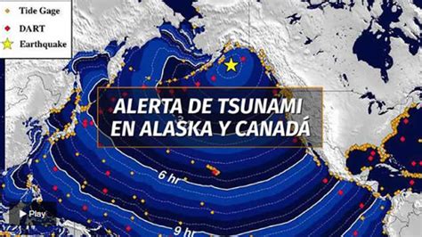 Alerta De Tsunami En Eeuu Y Canadá Por Terremoto De 79 Grados En Alaska Video Crónica Viva