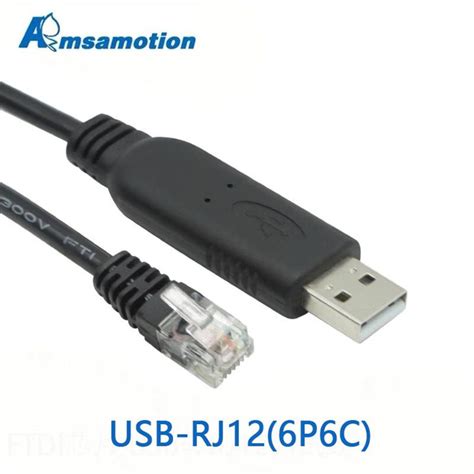 Кабель для отладки USB к RJ12 Последовательный порт RS232 Кабель для ...