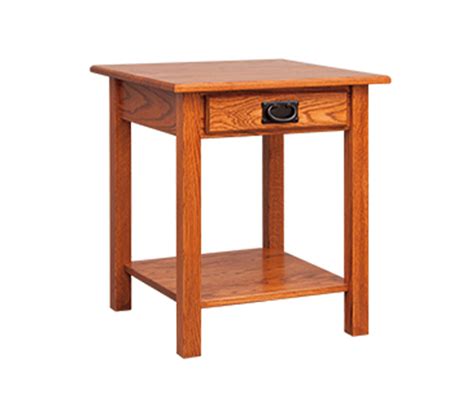 Mission End Table With Drawer Shelf Weaver Furniture Barn Nappanee In