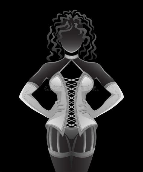 Donna In Corsetto Illustrazione Vettoriale Illustrazione Di Ragazza