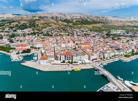Town of Pag, island Pag, Croatia Stock Photo - Alamy