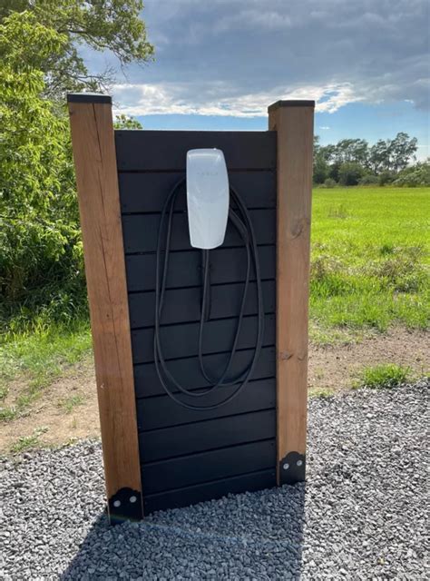 Tesla Owner Builds Awesome DIY Outdoor Charger [PICS] - TeslaNorth.com