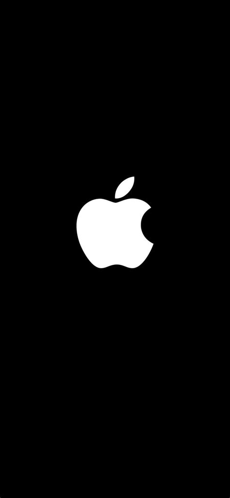 Apple logo black and white | Black apple wallpaper, Apple logo white ...