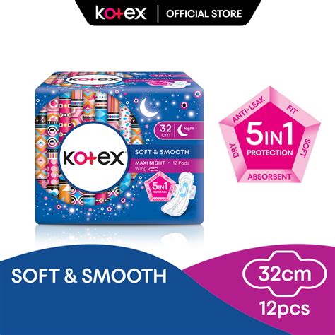 Kotex Soft Smooth Overnight Wing Pad Cm Pcs Shopee Malaysia