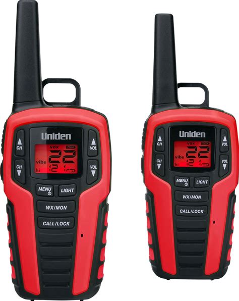 Best Buy Uniden GMRS 32 Mile 22 Channel GMRS 2 Way Radios Pair Red