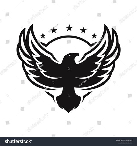 Eagle Logo Bird Military Logo Concept Stock Vector (Royalty Free