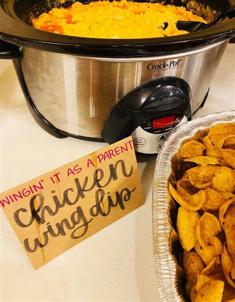 Crockpot Buffalo Chicken Dip Recipe In 2024 Baby Shower Food For