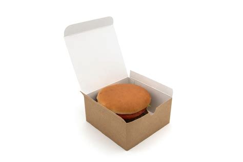 Standard Kraft Compostable Burger Box GreenPak Supplies