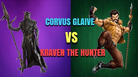 Mcoc Corvus Glaive Vs Kraven The Hunter Cavalier Youtube